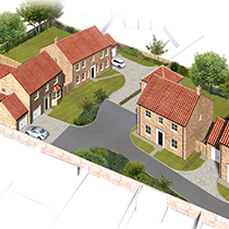 Four detached houses for Daniel Gath Homes in Haxby